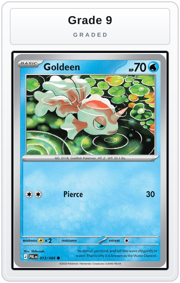 Graded - Goldeen - 013/084 — Grade 9 graded overlay