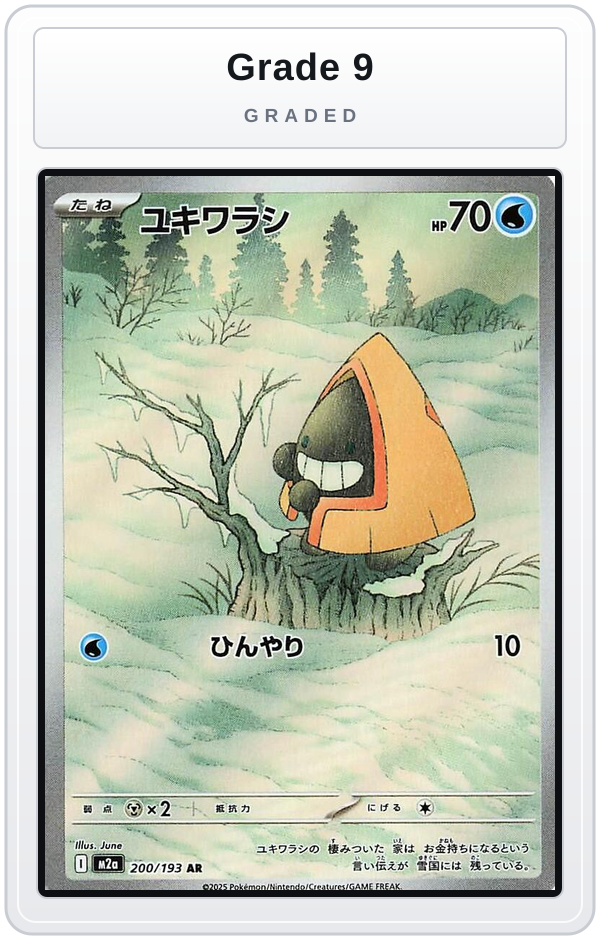 Graded - Snorunt - 200/193 — Grade 9 graded overlay