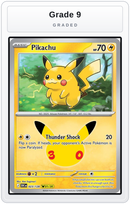 Graded - Pikachu - 023/128 — Grade 9 graded overlay
