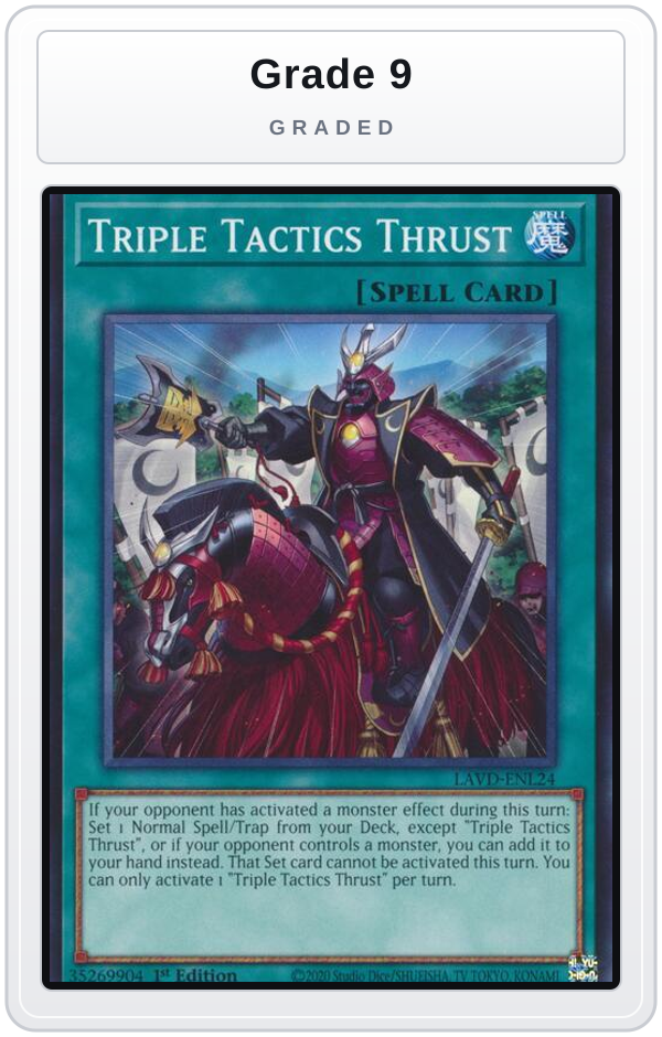 Graded - Triple Tactics Thrust — Grade 9 graded overlay