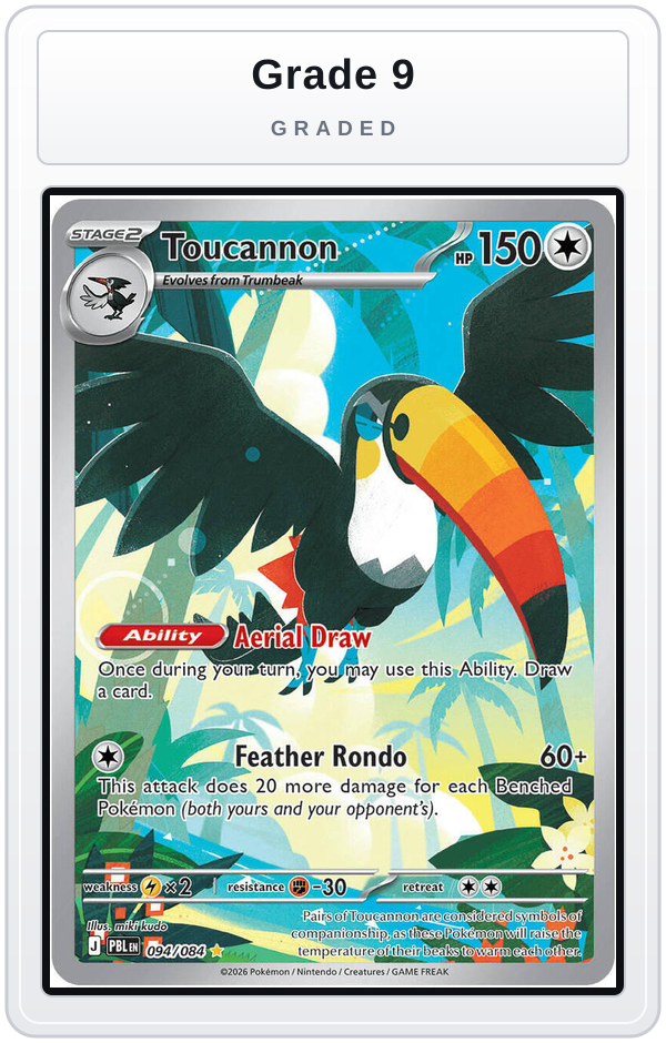 Graded - Toucannon - 094/084 — Grade 9 graded overlay