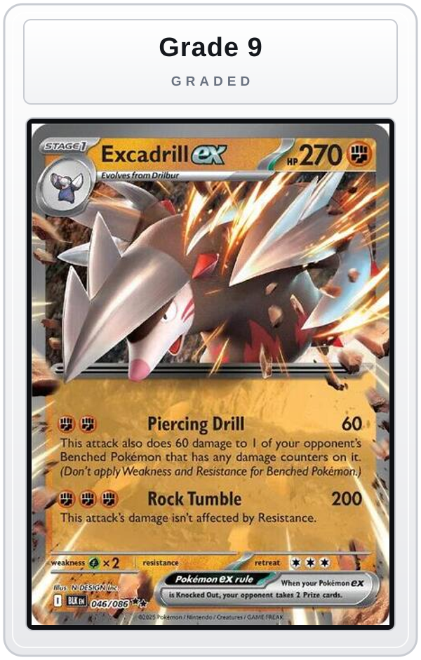 Graded - Excadrill ex — Grade 9 graded overlay