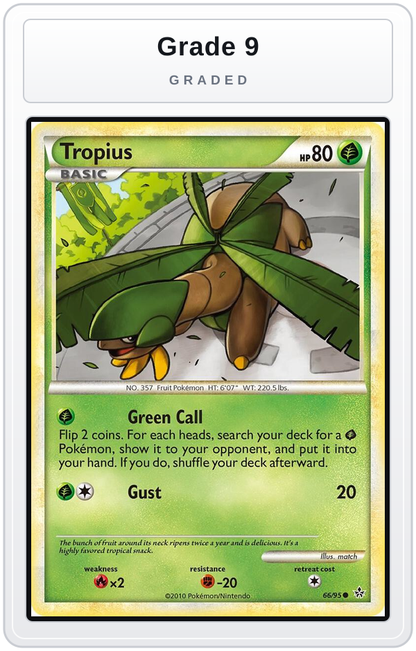 Graded - Tropius — Grade 9 graded overlay