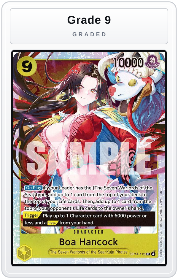 Graded - Boa Hancock - OP14-112 — Grade 9 graded overlay
