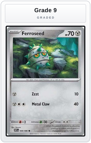 Graded - Ferroseed — Grade 9 graded overlay