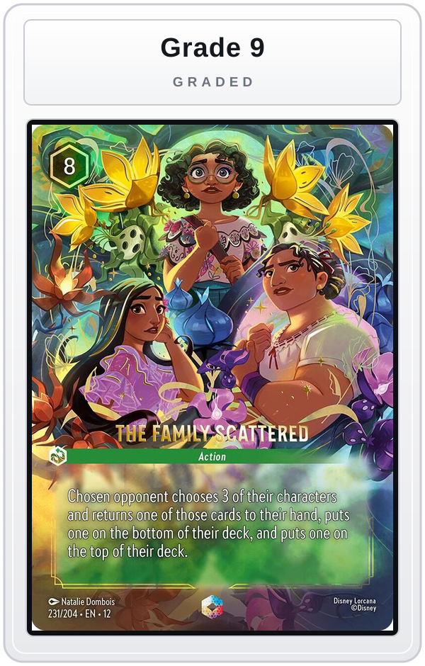 Graded - The Family Scattered (Enchanted) — Grade 9 graded overlay