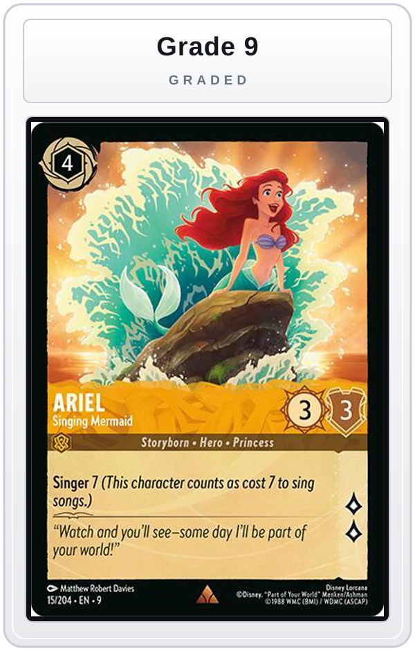 Graded - Ariel - Singing Mermaid — Grade 9 graded overlay