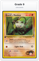Graded - Brock's Mankey (67) — Grade 9 graded overlay