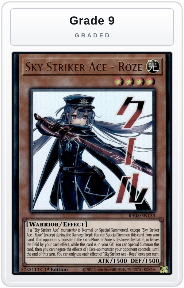 Graded - Sky Striker Ace - Roze — Grade 9 graded overlay