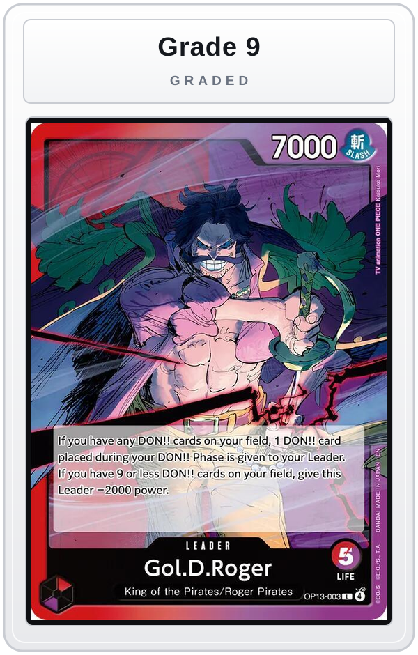Graded - Gol.D.Roger (003) — Grade 9 graded overlay