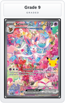 Graded - Sylveon ex - 153/128 — Grade 9 graded overlay