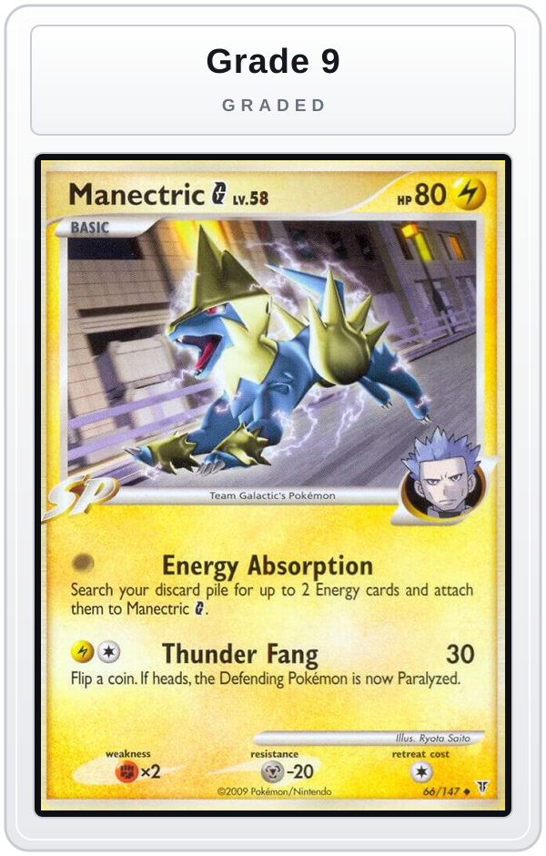 Graded - Manectric G — Grade 9 graded overlay