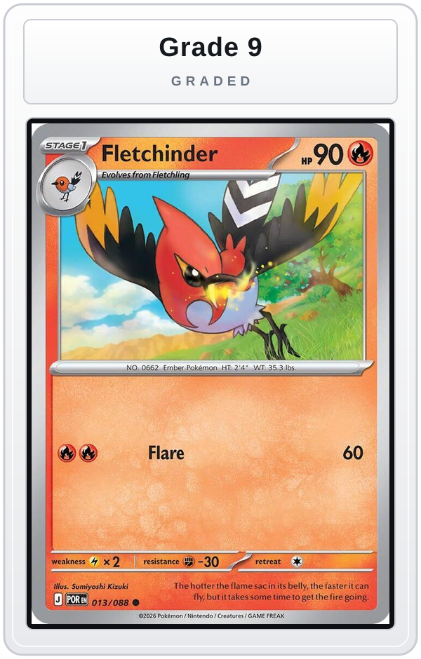 Graded - Fletchinder — Grade 9 graded overlay