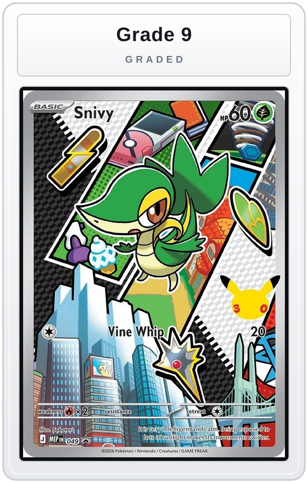 Graded - Snivy - 049 — Grade 9 graded overlay