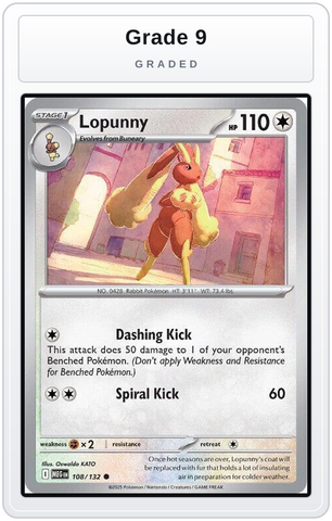 Graded - Lopunny — Grade 9 graded overlay