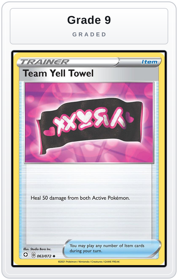 Graded - Team Yell Towel — Grade 9 graded overlay