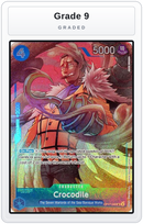 Graded - Crocodile (Seven Warlords of the Sea Binder Set) — Grade 9 graded overlay