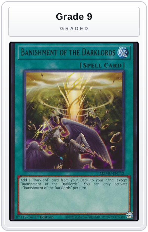 Graded - Banishment of the Darklords — Grade 9 graded overlay