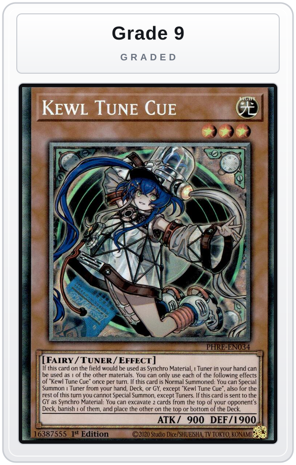Graded - Kewl Tune Cue (CR) — Grade 9 graded overlay