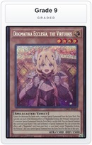 Graded - Dogmatika Ecclesia, the Virtuous (Secret Rare) — Grade 9 graded overlay