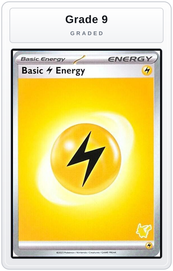 Graded - Basic Lightning Energy — Grade 9 graded overlay
