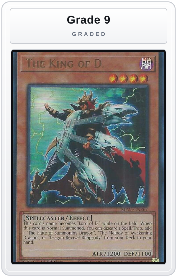 Graded - The King of D. — Grade 9 graded overlay