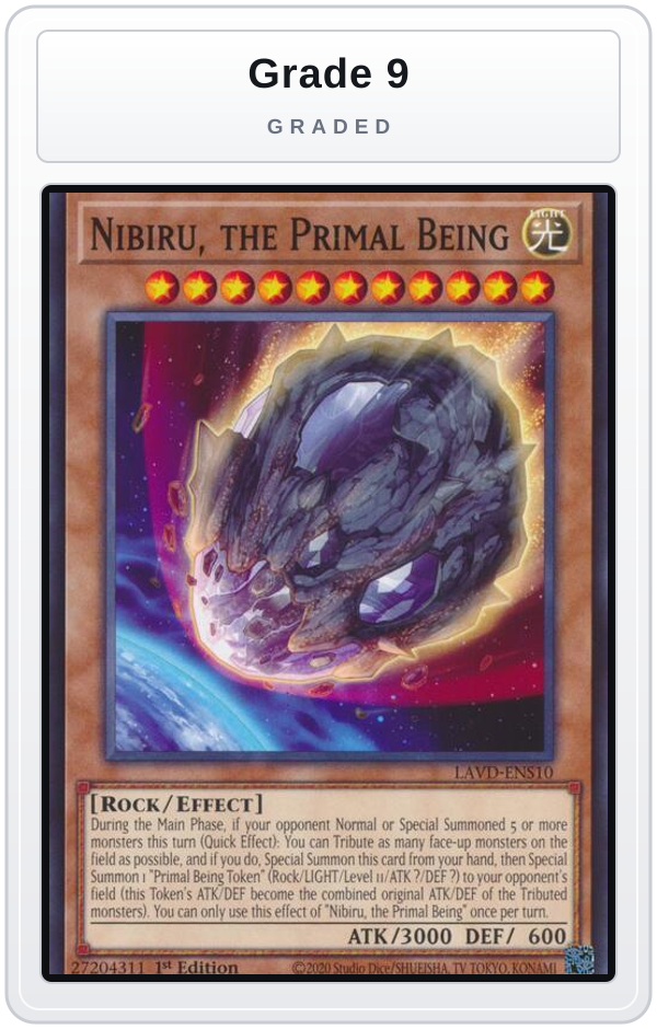 Graded - Nibiru, the Primal Being — Grade 9 graded overlay