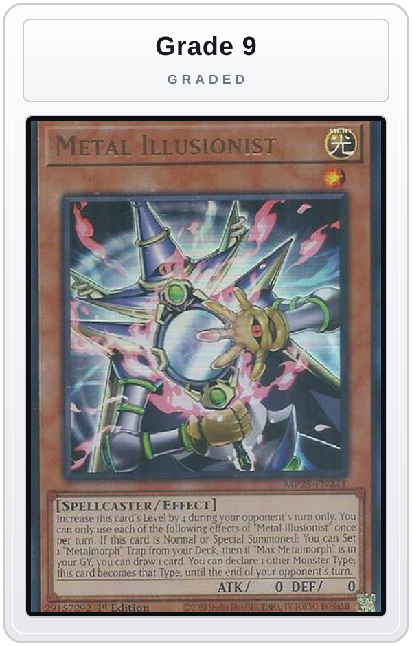 Graded - Metal Illusionist — Grade 9 graded overlay