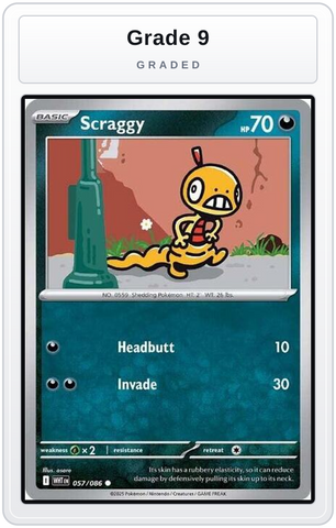 Graded - Scraggy — Grade 9 graded overlay
