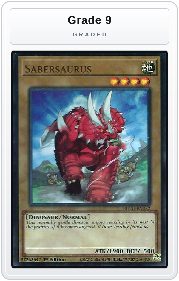 Graded - Sabersaurus — Grade 9 graded overlay