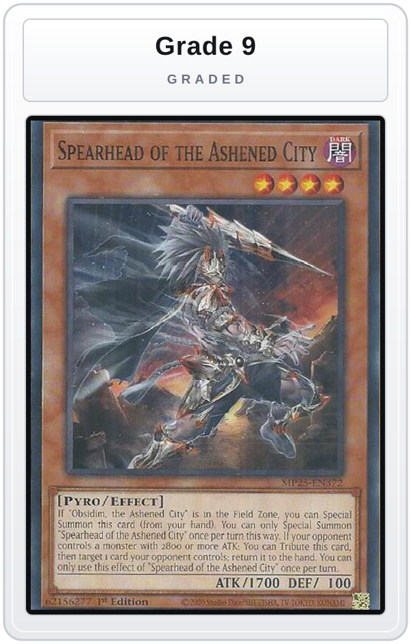 Graded - Spearhead of the Ashened City — Grade 9 graded overlay