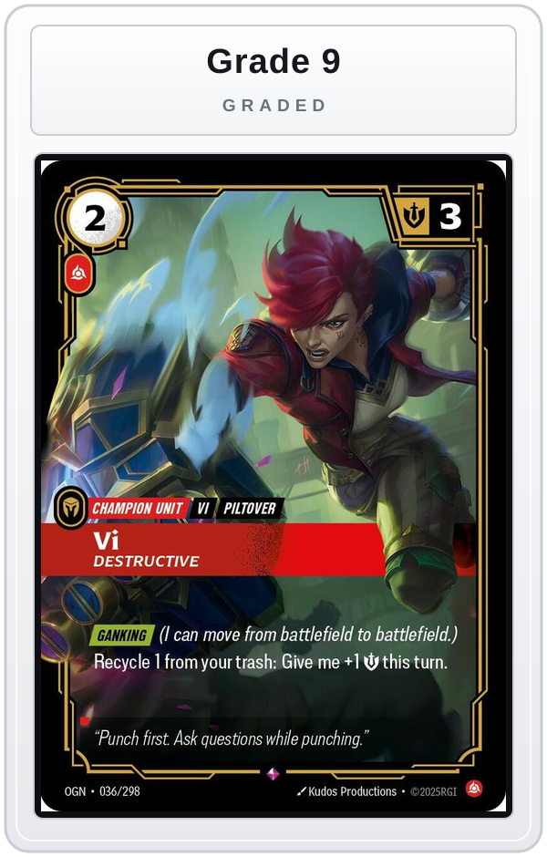 Graded - Vi, Destructive — Grade 9 graded overlay