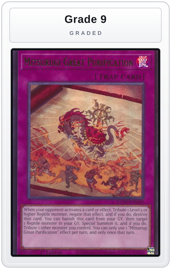 Graded - Mitsurugi Great Purification — Grade 9 graded overlay