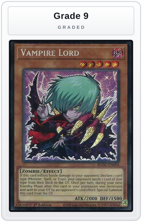 Graded - Vampire Lord — Grade 9 graded overlay