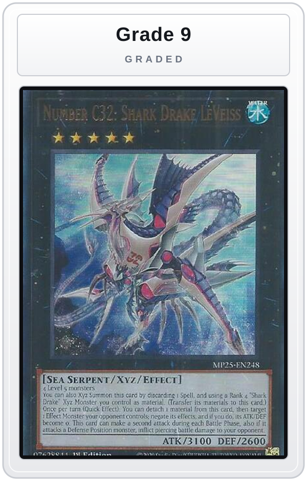 Graded - Number C32: Shark Drake LeVeiss — Grade 9 graded overlay