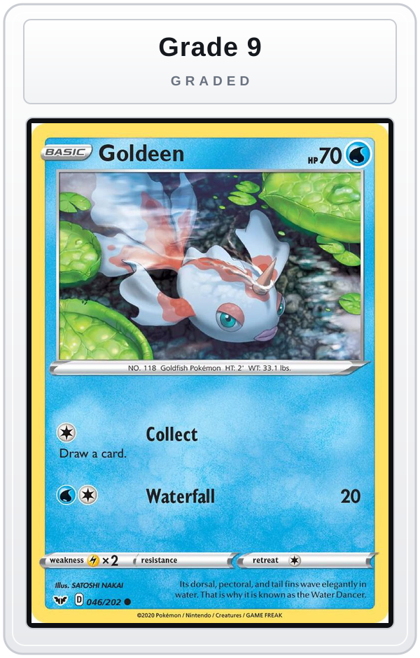 Graded - Goldeen (046) — Grade 9 graded overlay