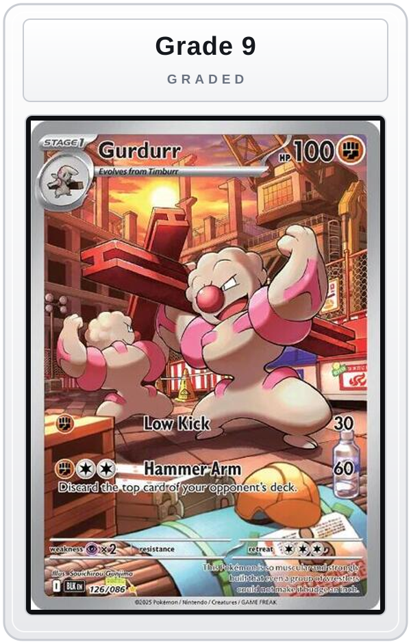 Graded - Gurdurr - 126/086 — Grade 9 graded overlay