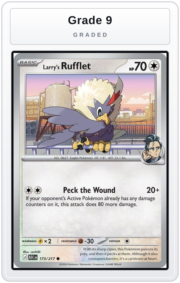 Graded - Larry's Rufflet — Grade 9 graded overlay