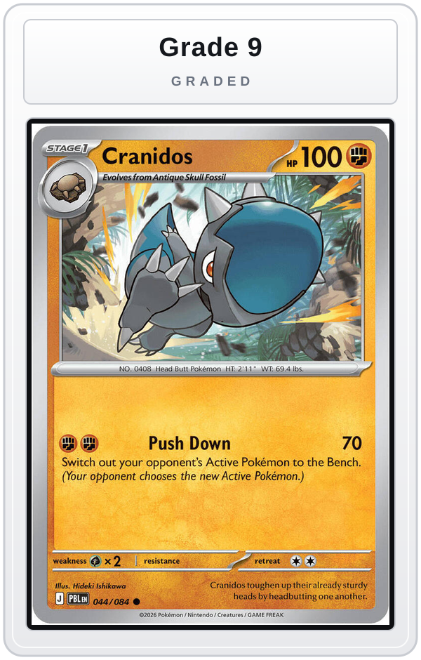 Graded - Cranidos — Grade 9 graded overlay
