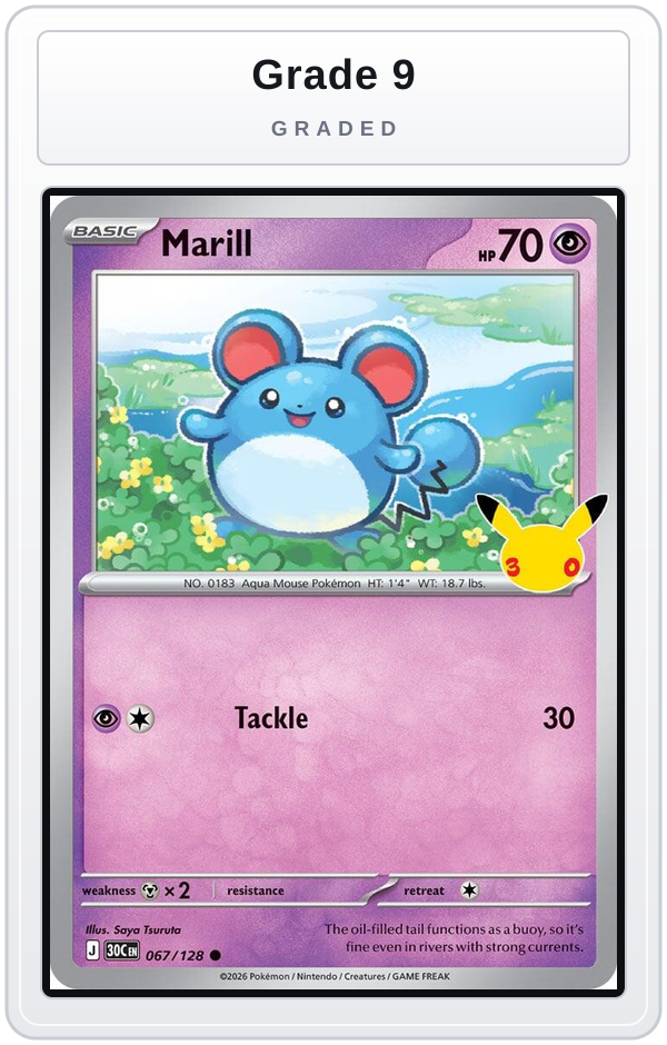 Graded - Marill — Grade 9 graded overlay