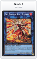 Graded - Sky Striker Ace - Kagari (Alternate Art) — Grade 9 graded overlay