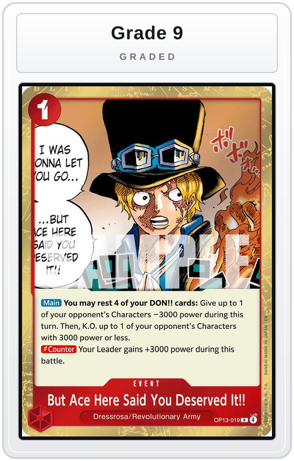 Graded - But Ace Here Said You Deserved It!! — Grade 9 graded overlay
