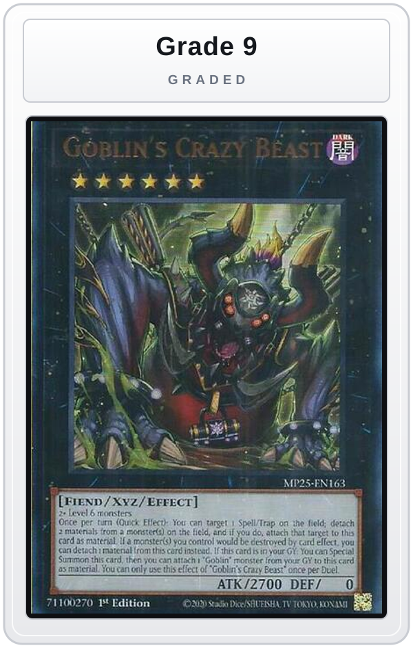 Graded - Goblin's Crazy Beast — Grade 9 graded overlay