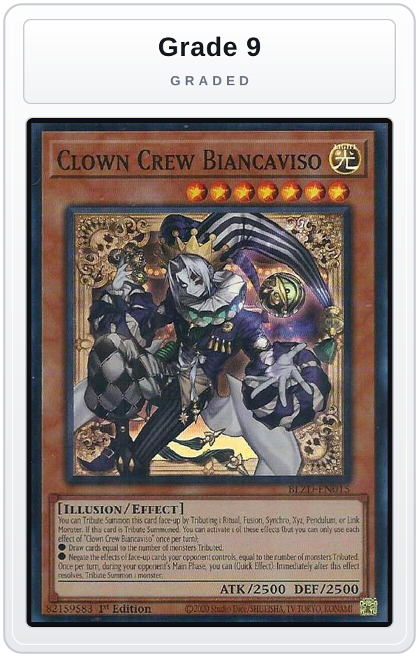 Graded - Clown Crew Biancaviso — Grade 9 graded overlay