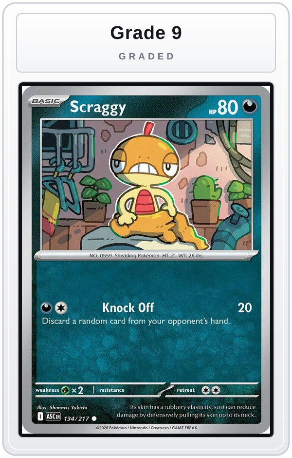 Graded - Scraggy — Grade 9 graded overlay