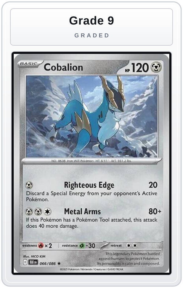 Graded - Cobalion — Grade 9 graded overlay