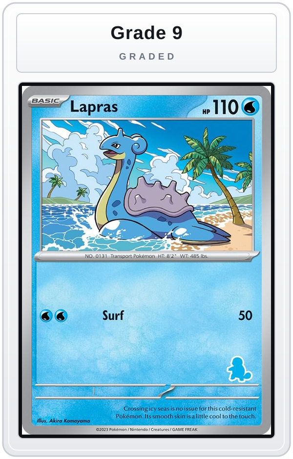 Graded - Lapras — Grade 9 graded overlay