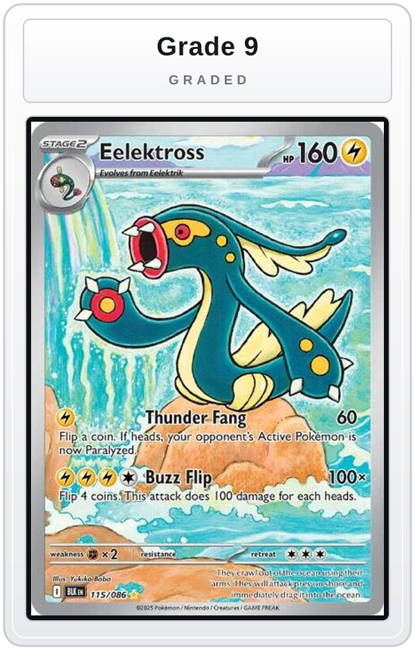 Graded - Eelektross - 115/086 — Grade 9 graded overlay