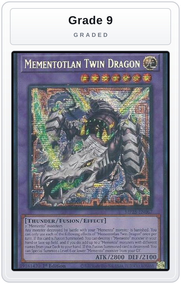 Graded - Mementotlan Twin Dragon — Grade 9 graded overlay