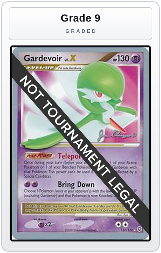 Graded - Gardevoir LV.X - 2008 (Jason Klaczynski) — Grade 9 graded overlay